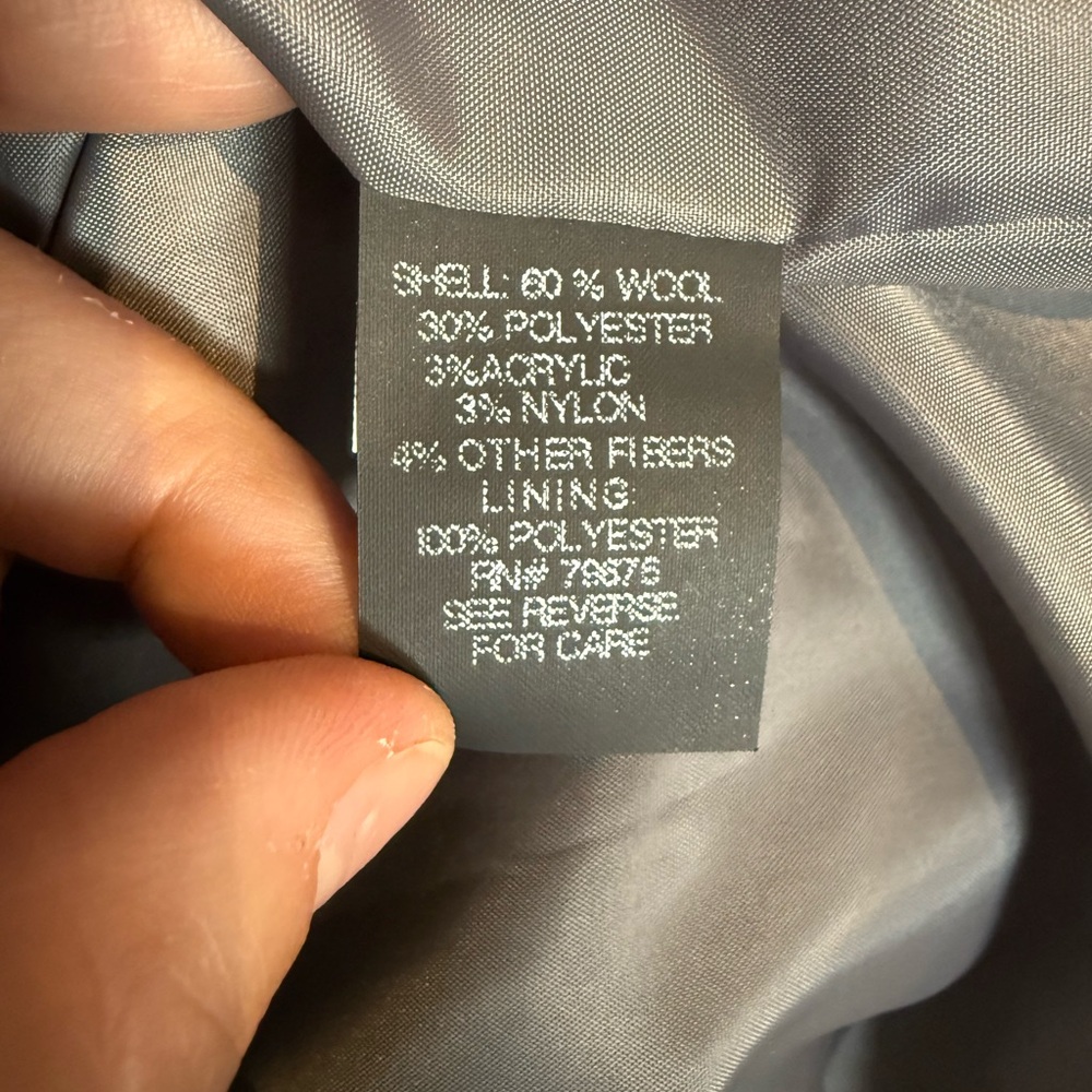 Tower by London Fog Women’s Grey Wool Coat - Picture 9 of 9